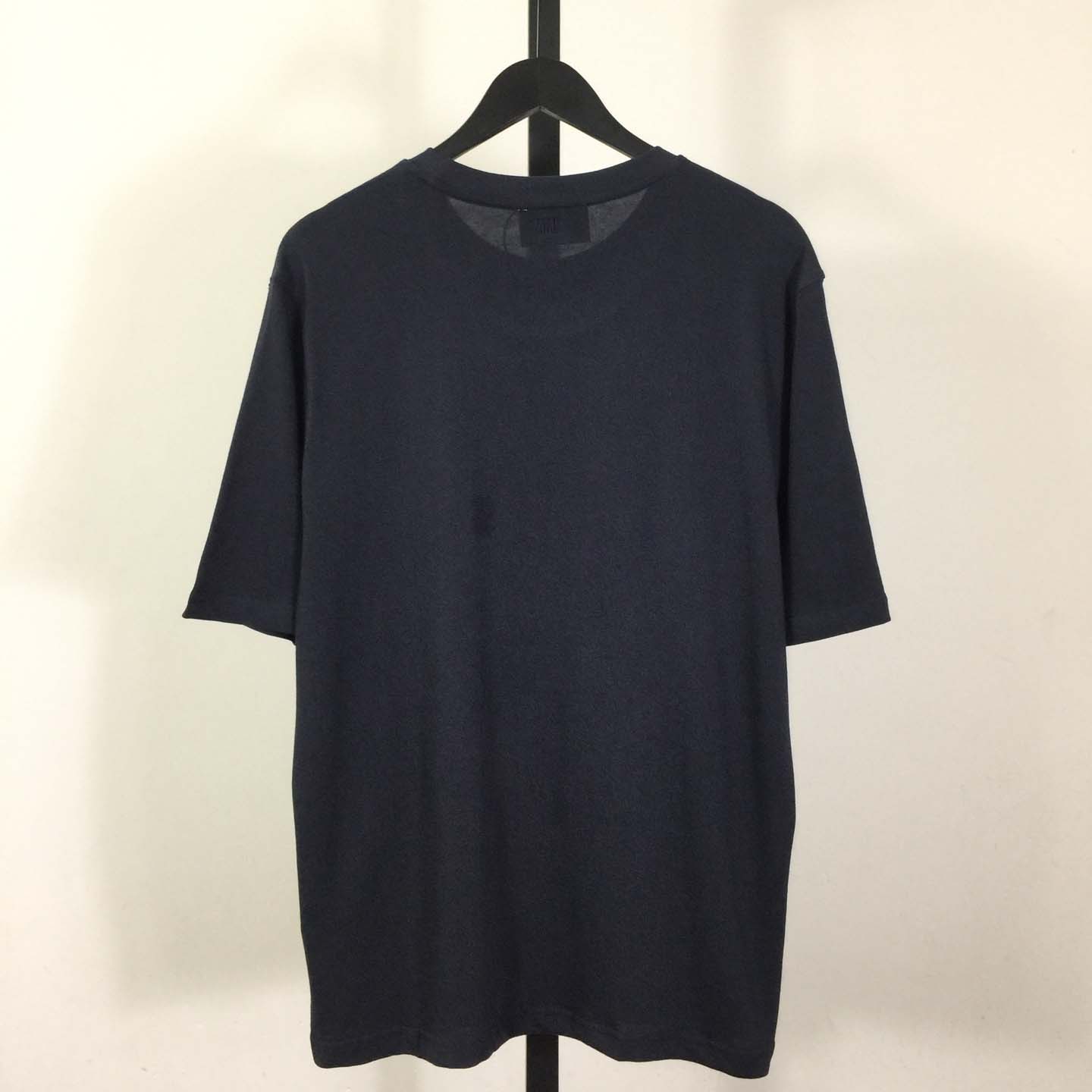 AMI Paris T-Shirt In Dark Blue - DopestKickz