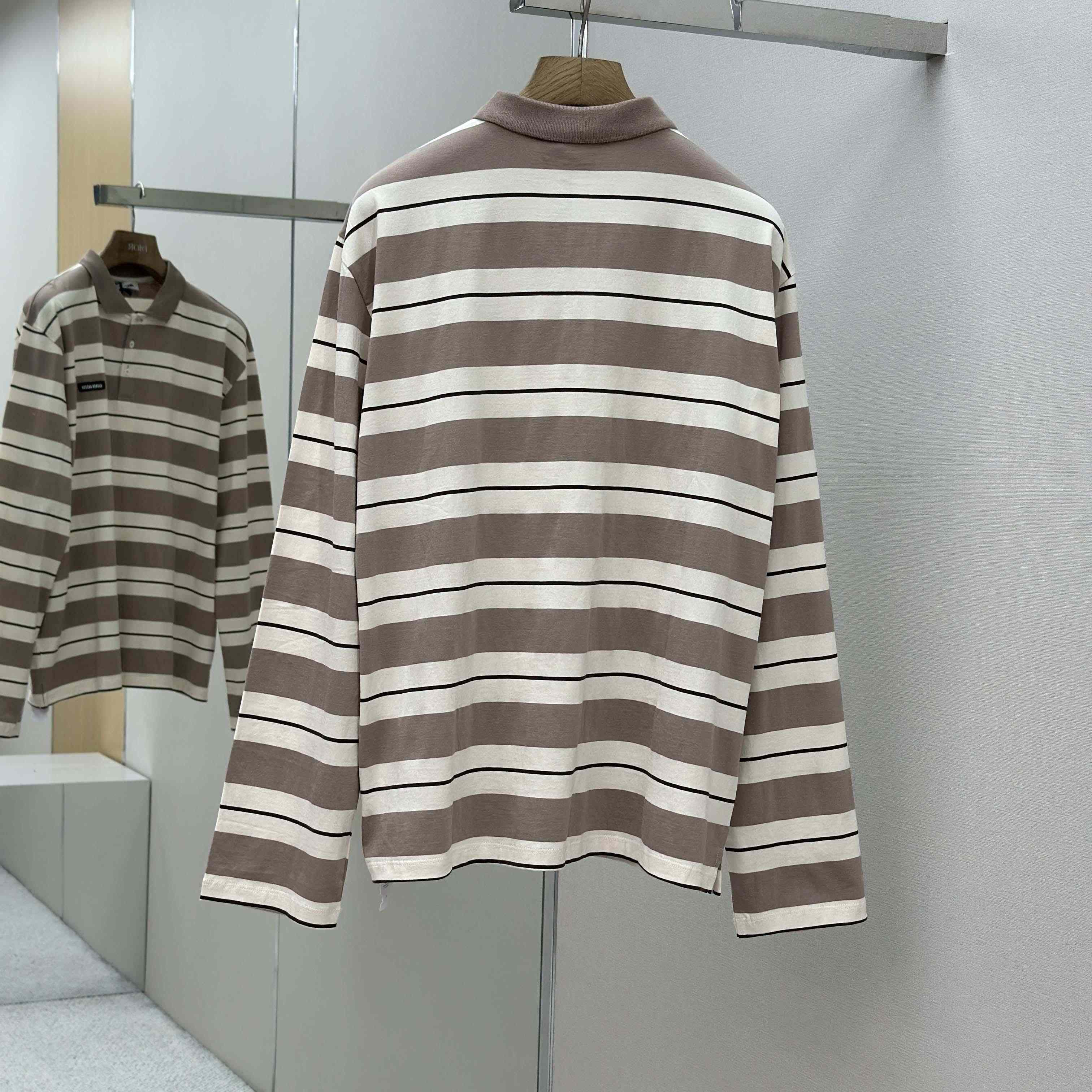 Miu Miu Striped Polo Shirt - DopestKickz