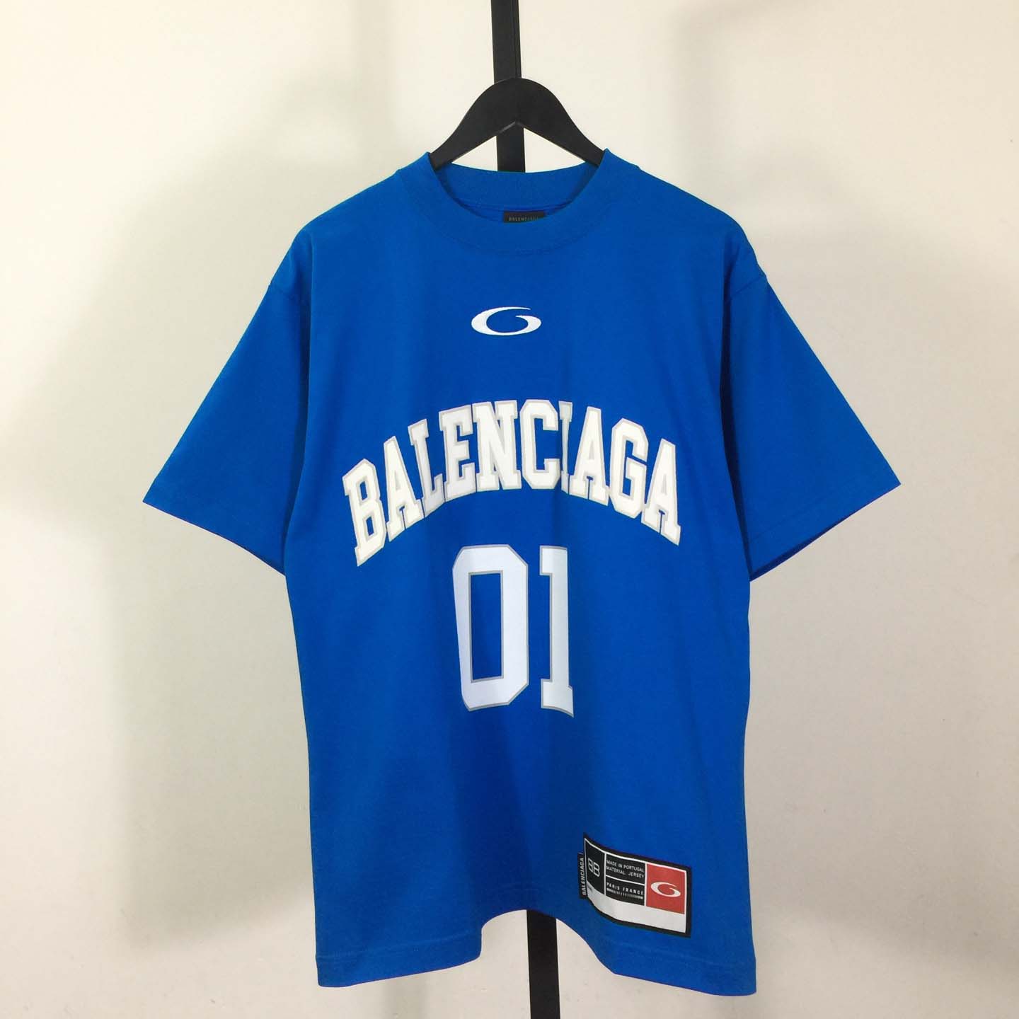 Balenciaga Basketball Series - Oversized T-Shirt In Blue - DopestKickz
