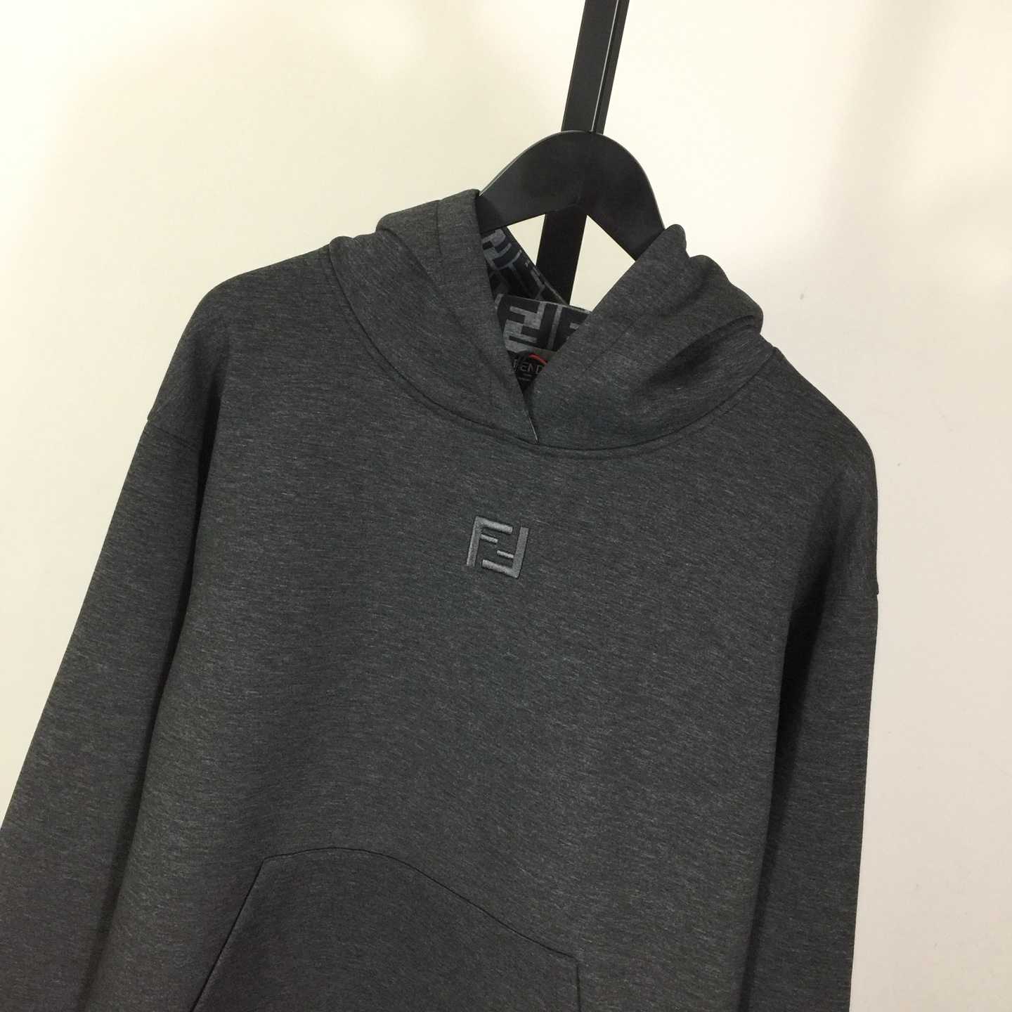 Fendi Dark Gray Cotton Sweatshirt - DopestKickz