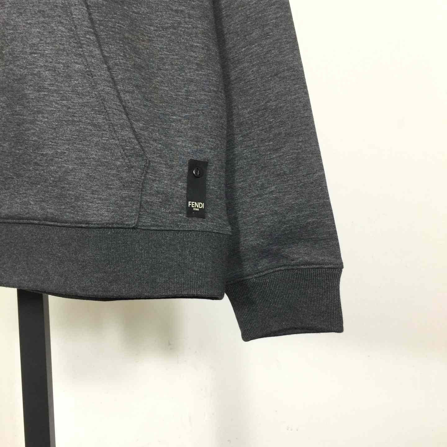 Fendi Dark Gray Cotton Sweatshirt - DopestKickz