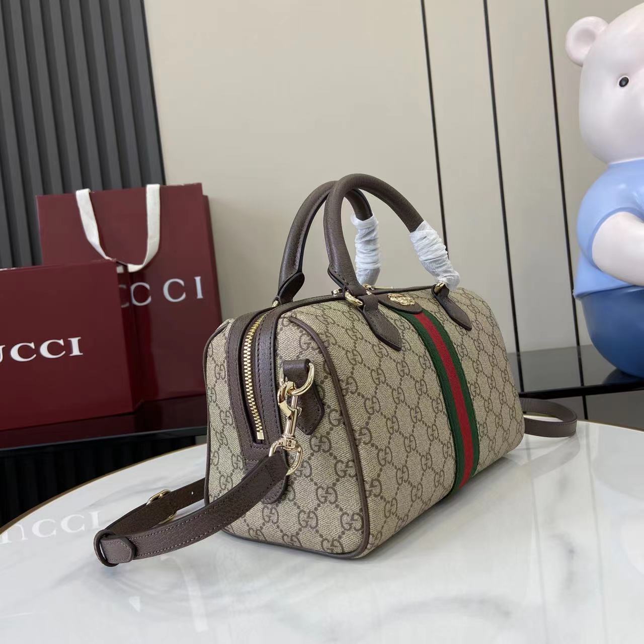 Gucci Ophidia Medium Boston Bag - DopestKickz