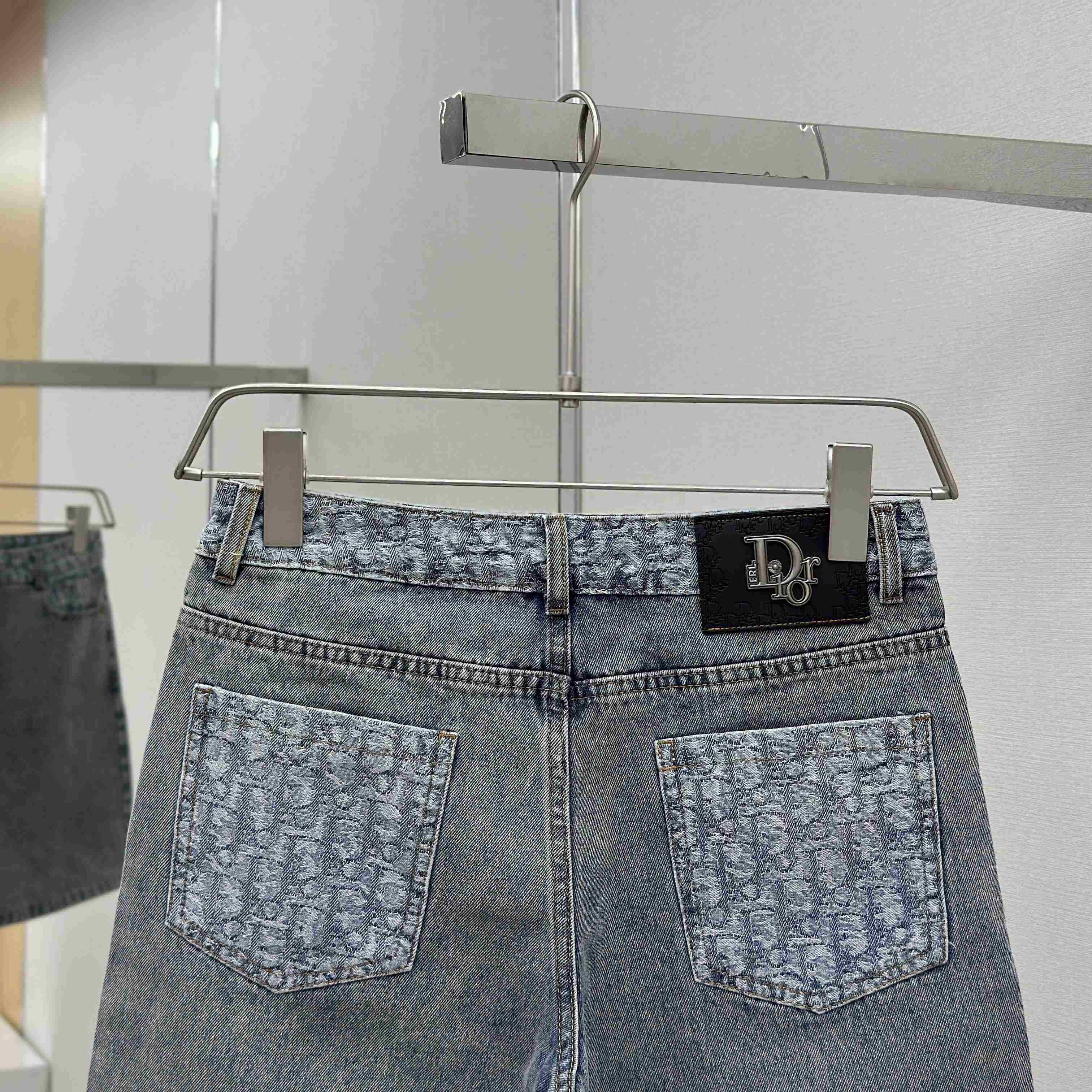 Dior Oblique Denim Shorts - DopestKickz