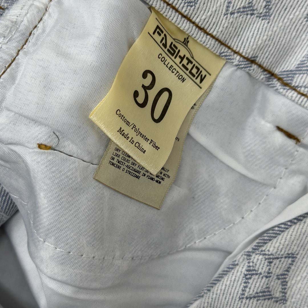 Louis Vuitton Monogram Denim Shorts - DopestKickz