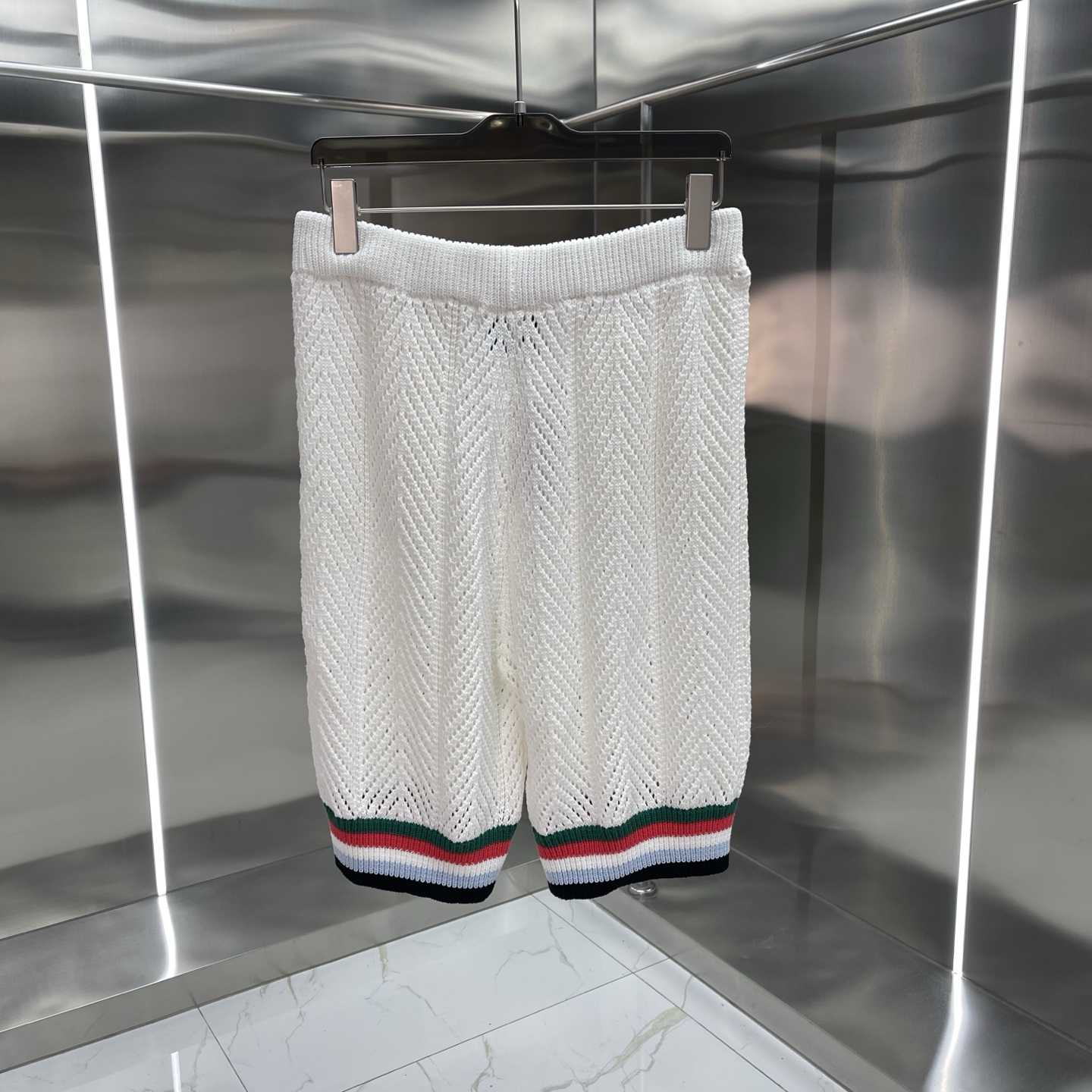 Casablanca Cotton Montagne Ondulee Short-Sleeve Crochet Shirt And Shorts - DopestKickz