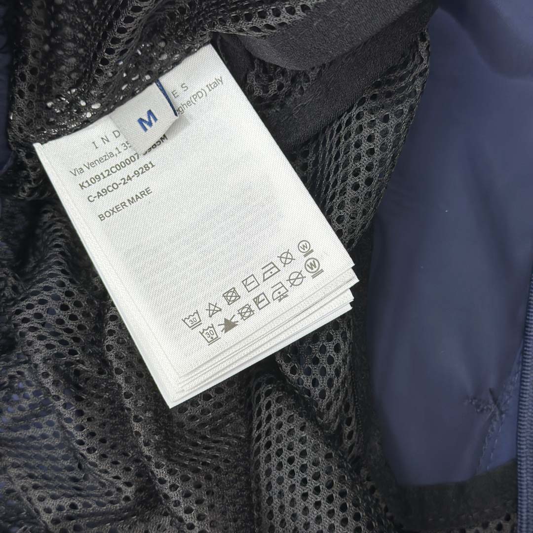 Moncler Blue Tricolour-Trimmed Swim Shorts - DopestKickz