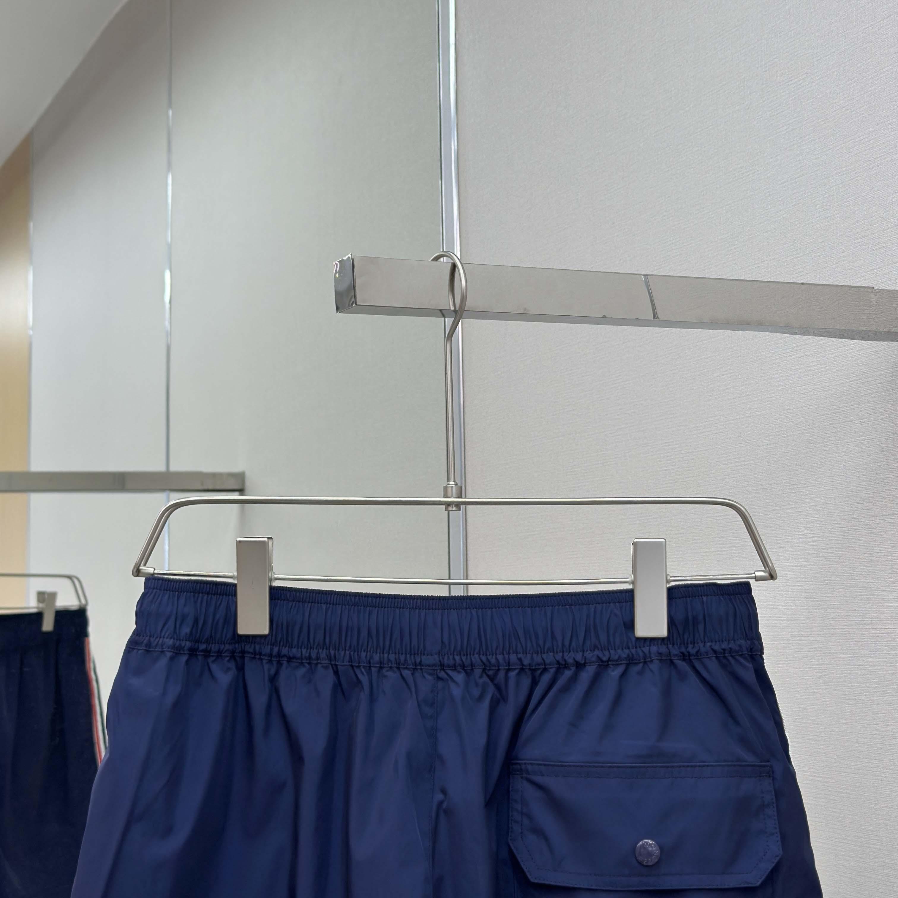 Moncler Blue Tricolour-Trimmed Swim Shorts - DopestKickz