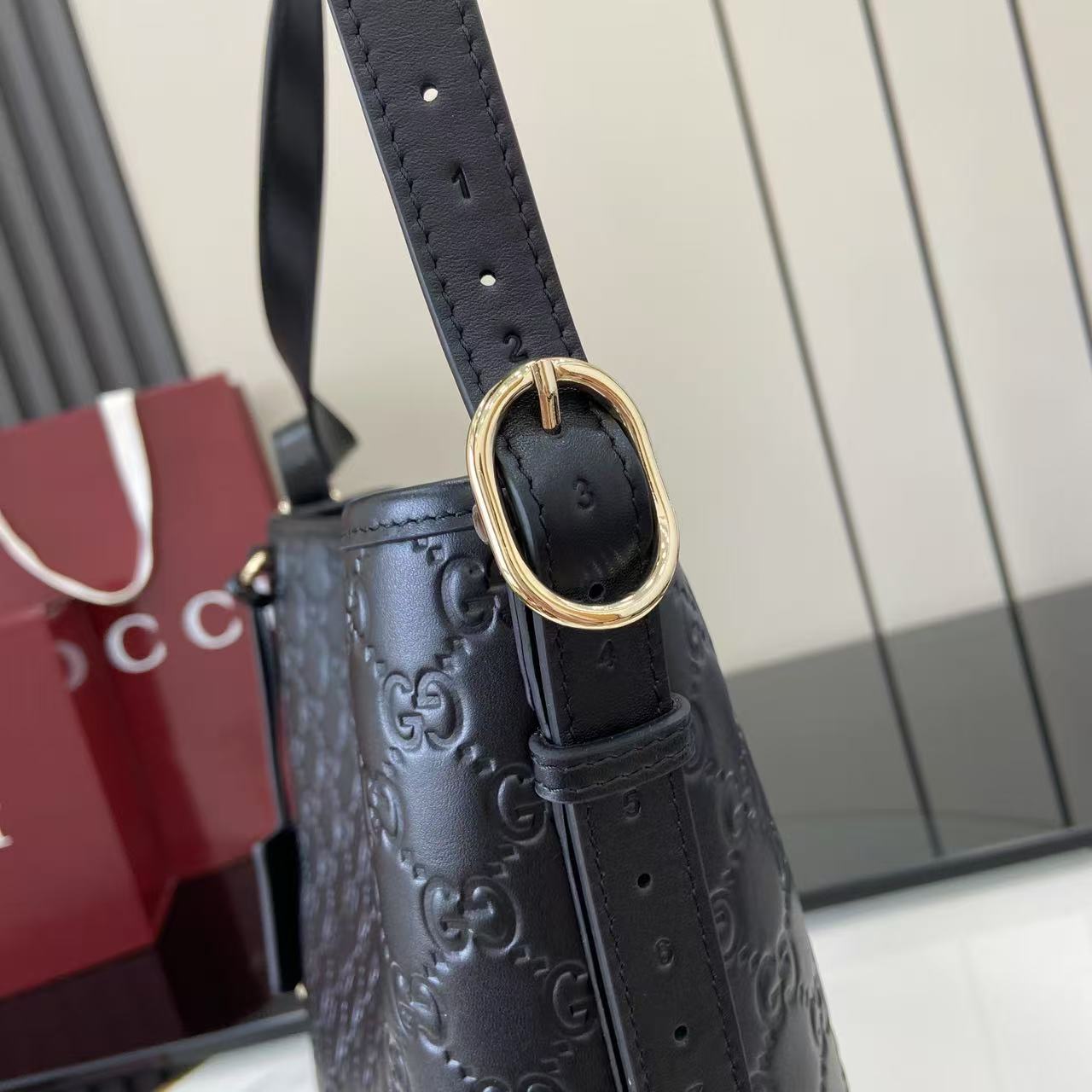 Gucci GG Emblem Small Shoulder Bag - DopestKickz