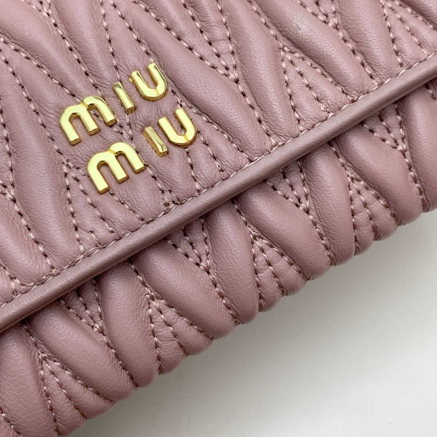 Miu Miu Nappa Wallet (19*10*2.5cm) - DopestKickz
