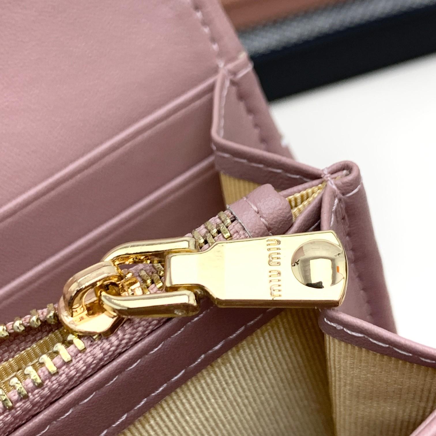Miu Miu Nappa Wallet (19*10*2.5cm) - DopestKickz