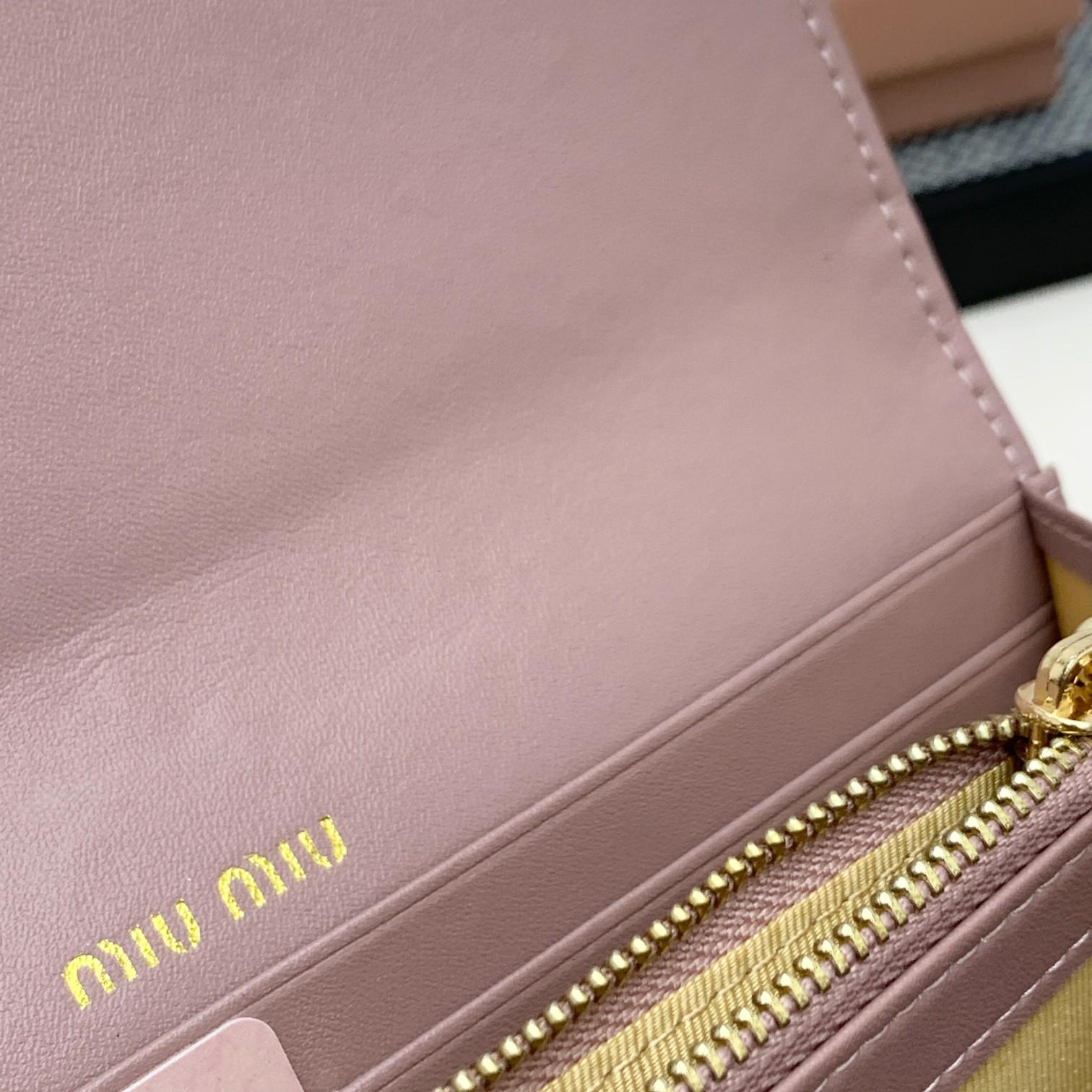 Miu Miu Nappa Wallet (19*10*2.5cm) - DopestKickz