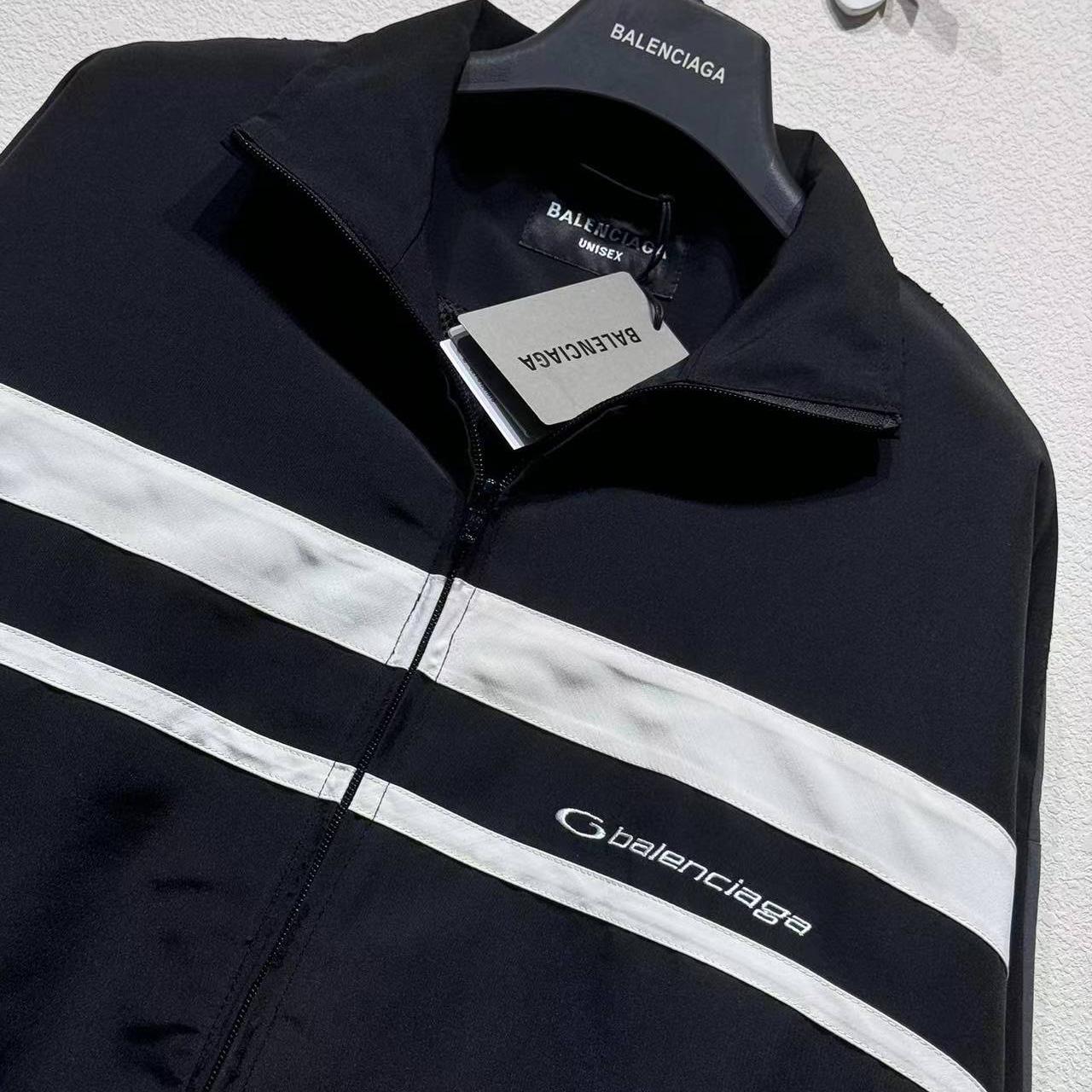 Balenciaga 50/50 tracksuit Jacket In Washed Black - DopestKickz