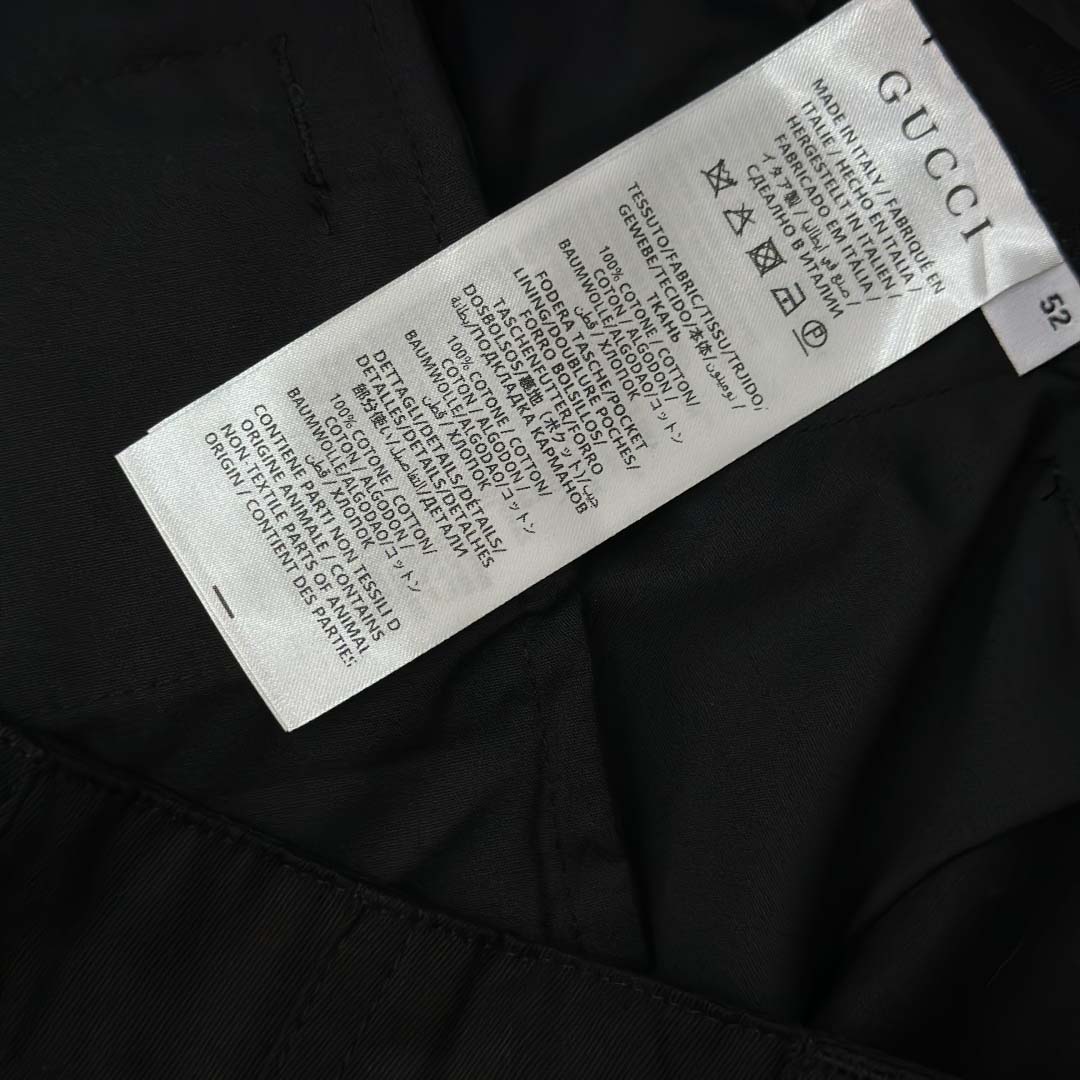 Gucci Cotton Pant With Web Detail - DopestKickz