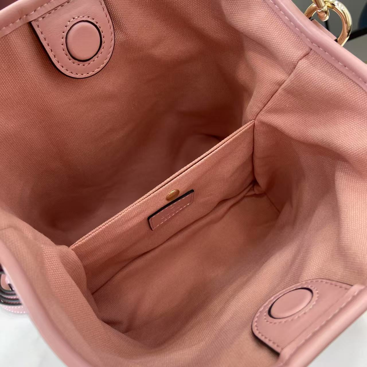 Gucci GG Emblem Nano Bucket Bag - DopestKickz
