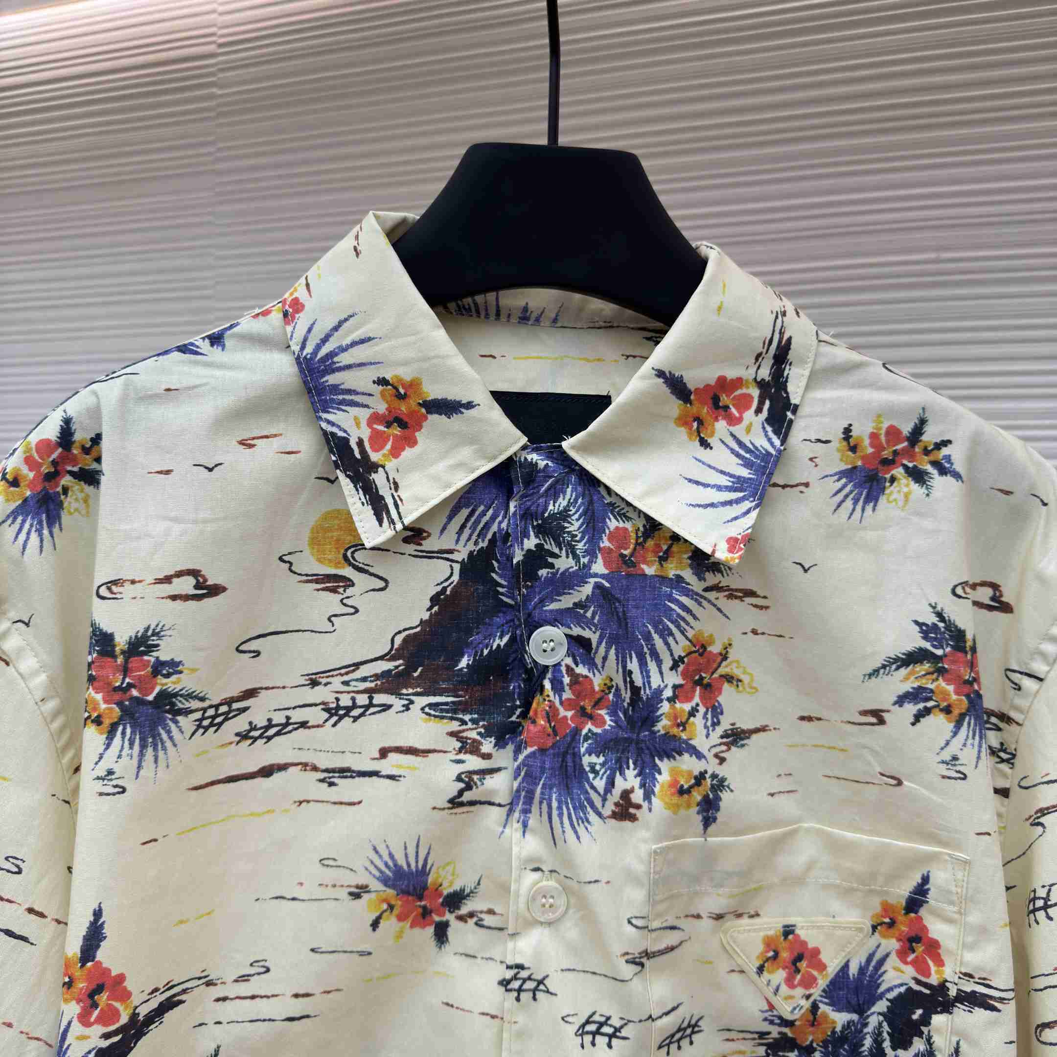 Prada Printed Cotton Bowling Shirt - DopestKickz