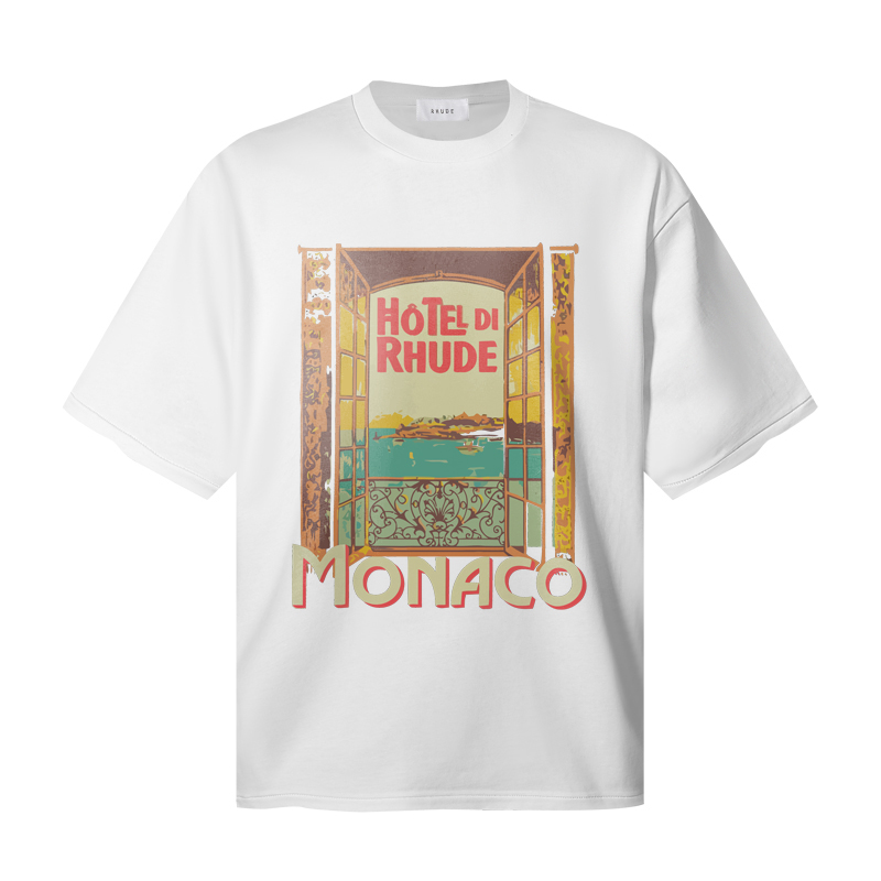 Rhude Hotel De Rhude Cotton T-shirt - DopestKickz