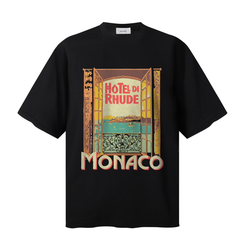 Rhude Hotel De Rhude Cotton T-shirt - DopestKickz