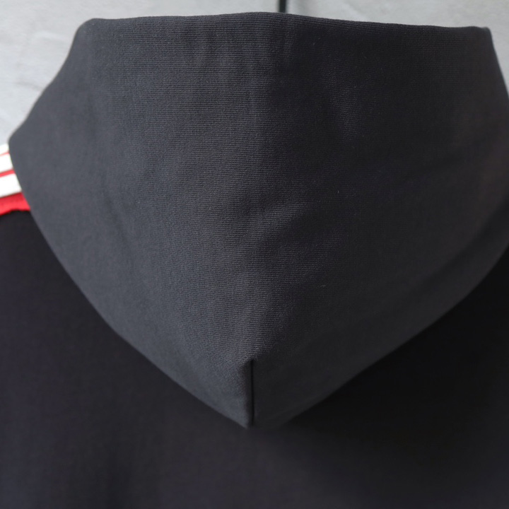 Balenciaga Unity Sports Icon Large Hoodie in faded black and white dry fleece - DopestKickz