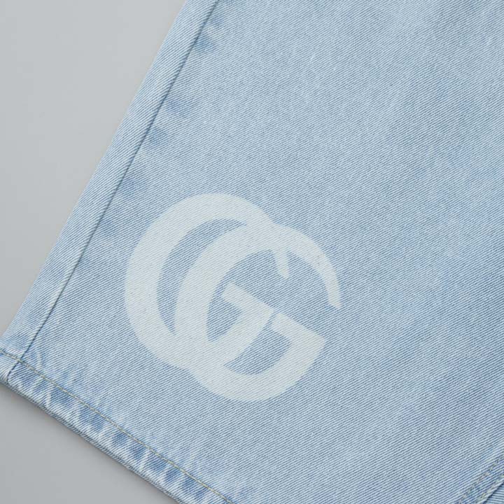 Gucci Lasered Denim Shorts - DopestKickz