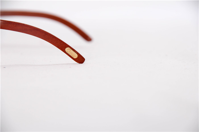 Cartier 7550178 55-22 Sandal Wood Eyeglasses In Gold - DopestKickz