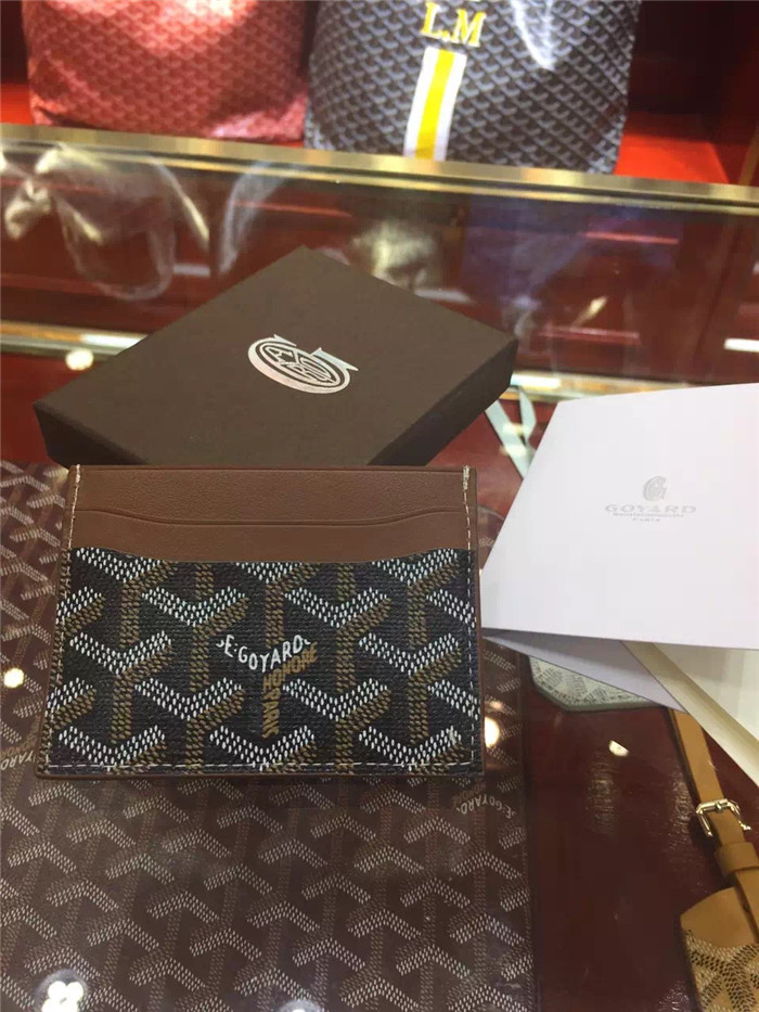 Goyard Card Holder Brown - DopestKickz
