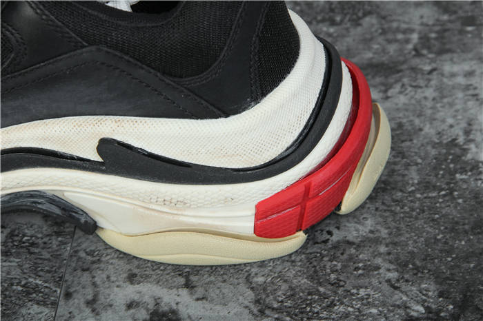 [Updated Best Version] Balenciaga Triple S Sneaker Black Red White - DopestKickz