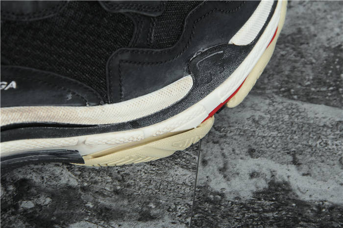 [Updated Best Version] Balenciaga Triple S Sneaker Black Red White - DopestKickz