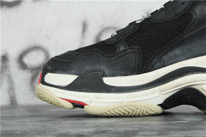 [Updated Best Version] Balenciaga Triple S Sneaker Black Red White - DopestKickz