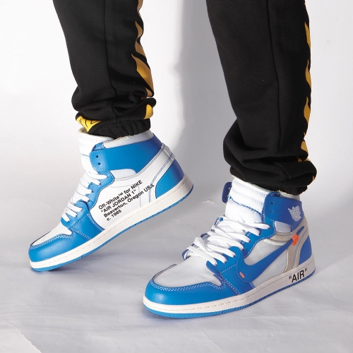 Jordan Off White X Air Jordan 1  UNC Sneaker - DopestKickz