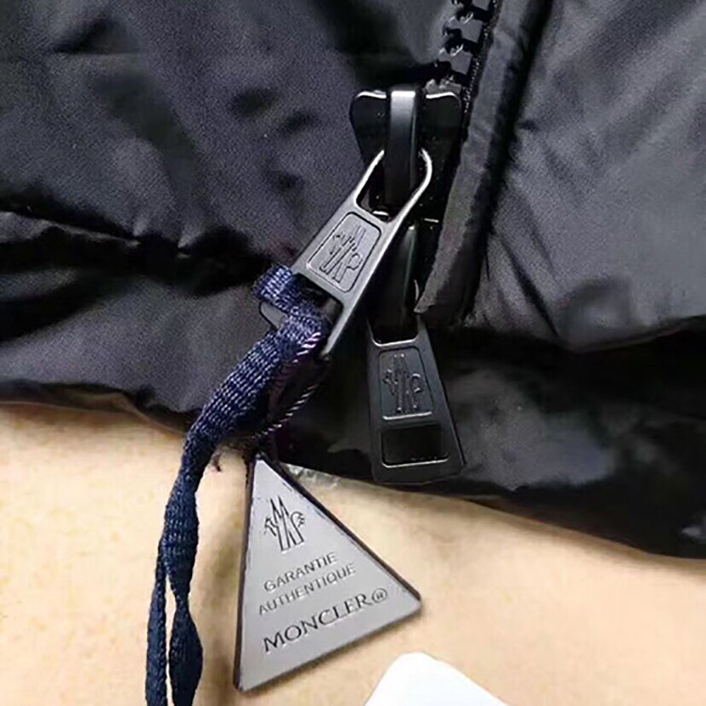 Moncler Jacket With Moncler Embroidered Ribbon Trim(Black) - DopestKickz