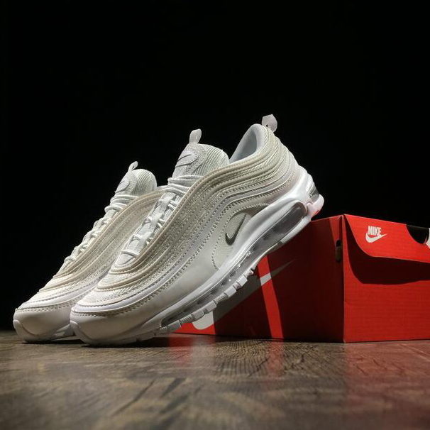Nike Air Max 97 Triple White  Sneakers  - DopestKickz