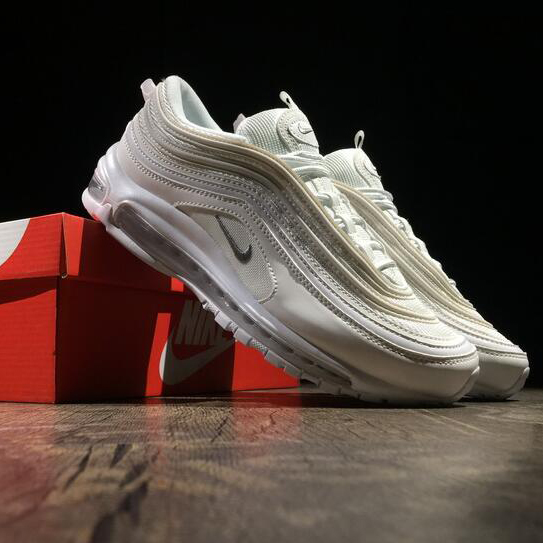Nike Air Max 97 Triple White  Sneakers  - DopestKickz