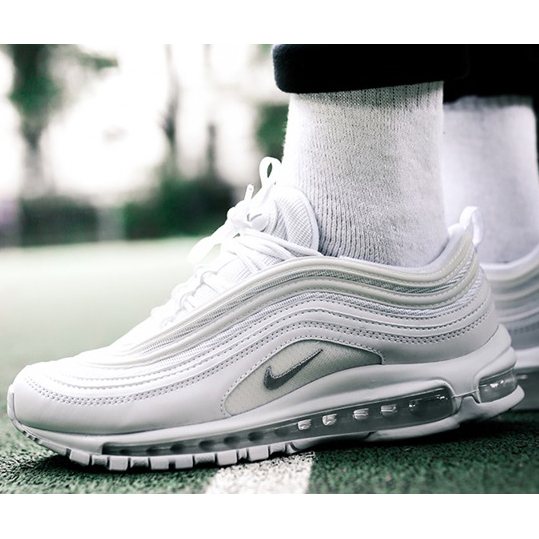 Nike Air Max 97 Triple White  Sneakers  - DopestKickz