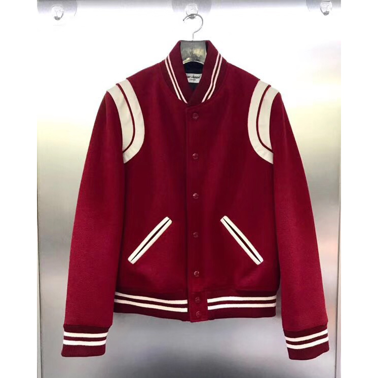 Saint Laurent Wool Varsity Jacket - DopestKickz