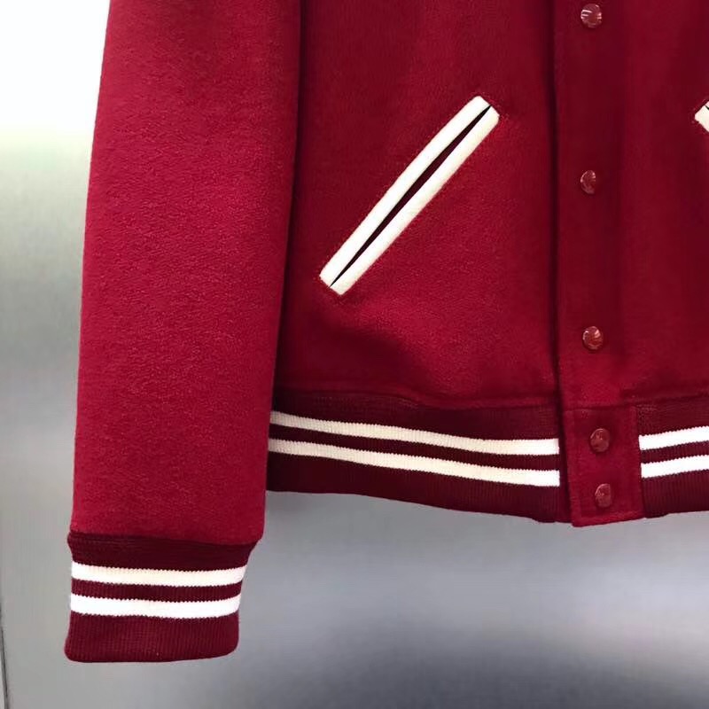 Saint Laurent Wool Varsity Jacket - DopestKickz