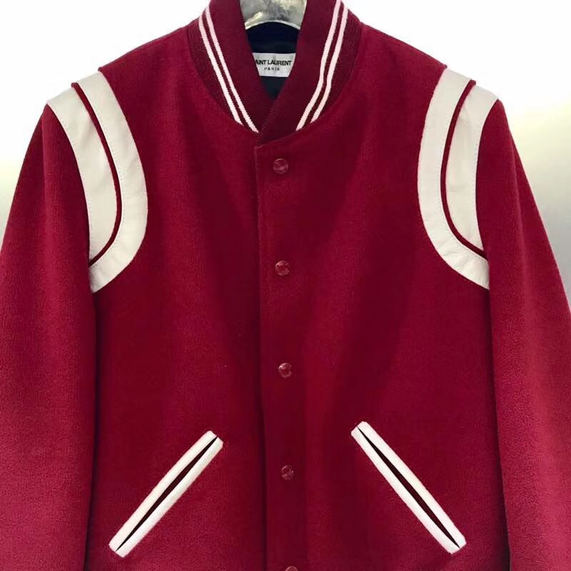 Saint Laurent Wool Varsity Jacket - DopestKickz