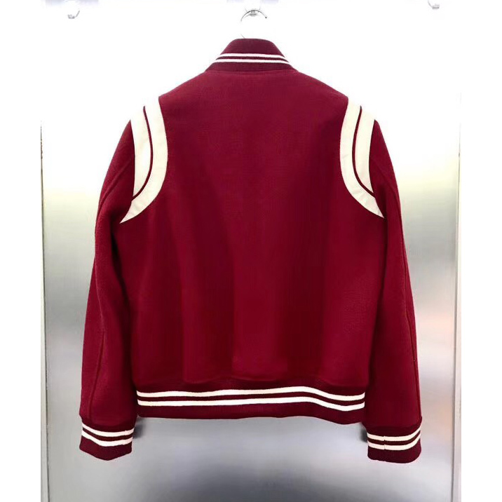 Saint Laurent Wool Varsity Jacket - DopestKickz