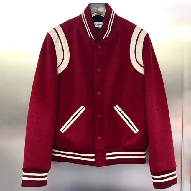 Saint Laurent Wool Varsity Jacket - DopestKickz