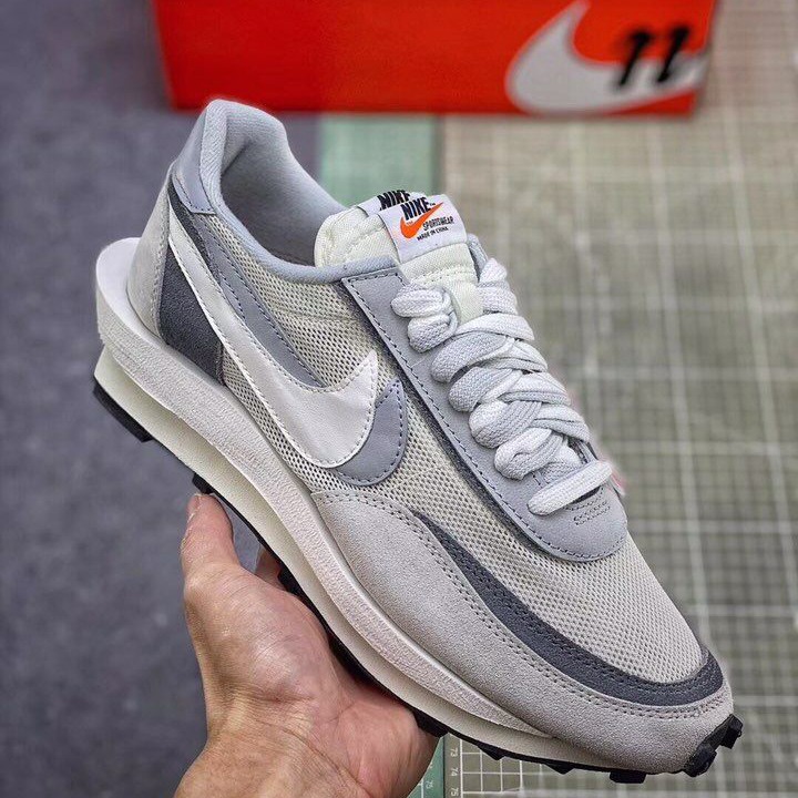 Nike X Sacai Ldv Waffle Daybreak "White/Grey" - DopestKickz