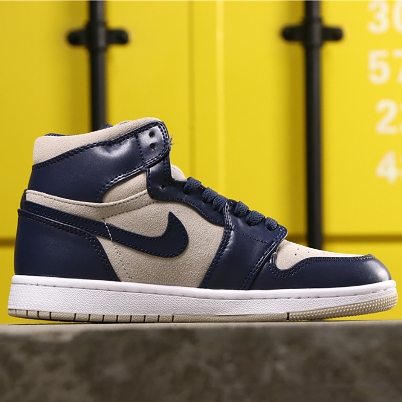 Jordan AJ1 Mid Top WMNS Navy Blue - DopestKickz