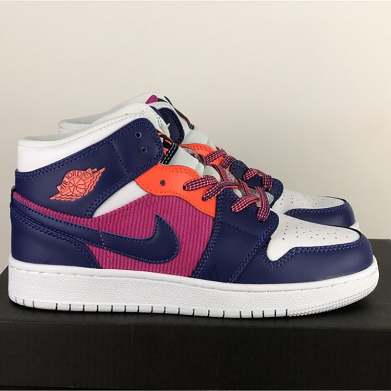 Jordan Air Jordan 1 Mid GS Fire Pink - DopestKickz