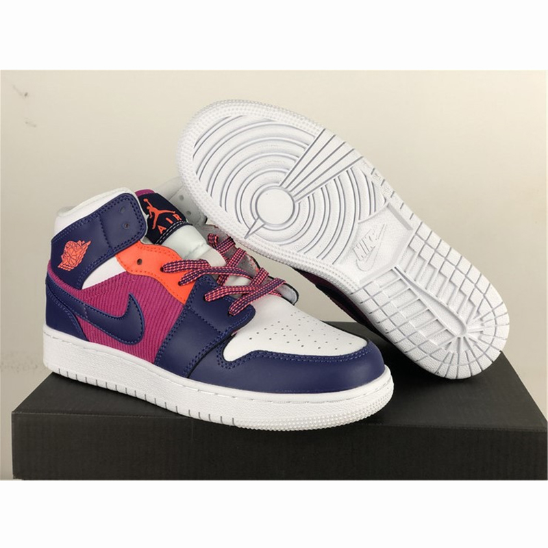 Jordan Air Jordan 1 Mid GS Fire Pink - DopestKickz