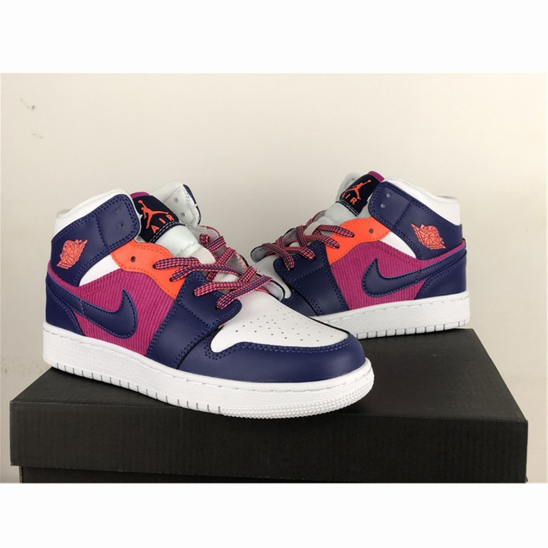 Jordan Air Jordan 1 Mid GS Fire Pink - DopestKickz