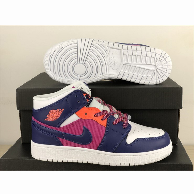 Jordan Air Jordan 1 Mid GS Fire Pink - DopestKickz