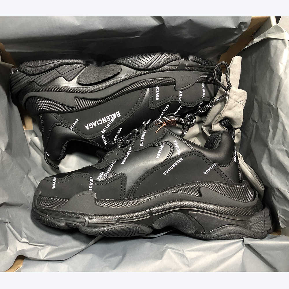 Balenciaga Allover Logo Triple S Sneaker  - DopestKickz