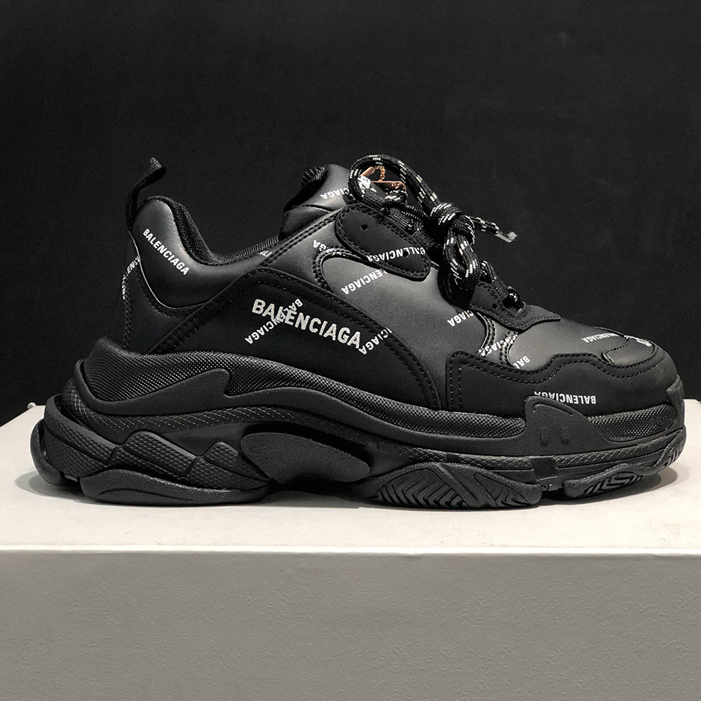 Balenciaga Allover Logo Triple S Sneaker  - DopestKickz