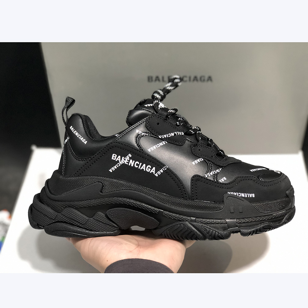 Balenciaga Allover Logo Triple S Sneaker  - DopestKickz