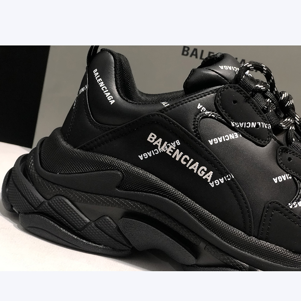 Balenciaga Allover Logo Triple S Sneaker  - DopestKickz
