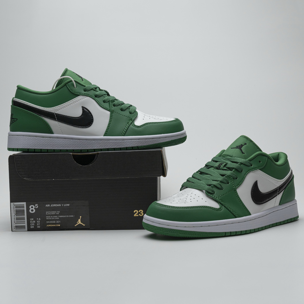 Jordan AJ1 Low Pine Green - DopestKickz