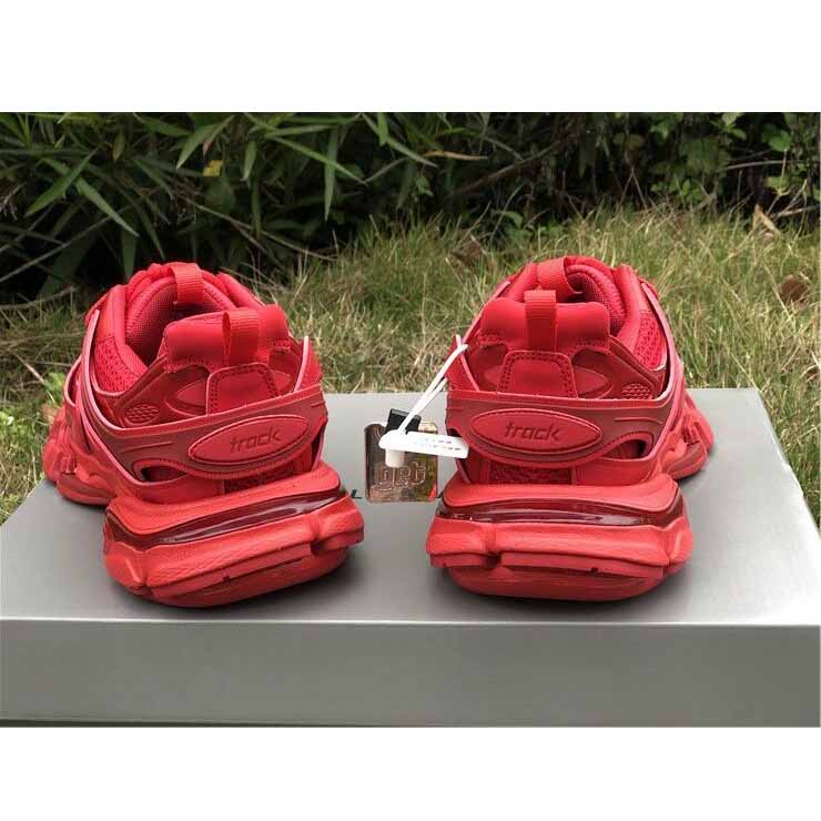 Balenciaga Women Track Sneaker In Red - DopestKickz